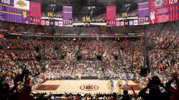 Rendering of Clippers’ new Intuit Dome.